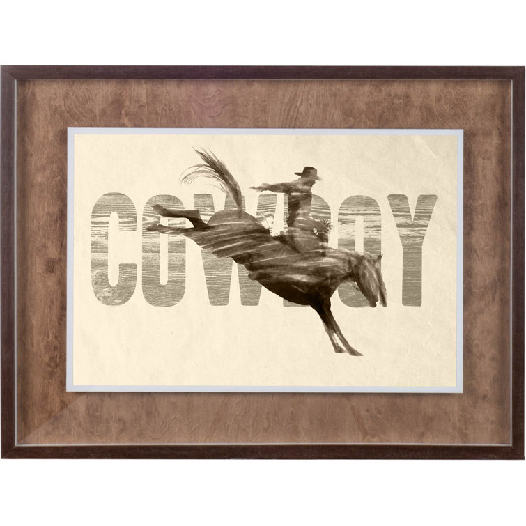 Foundry Select Cowboy Framed Print | Wayfair